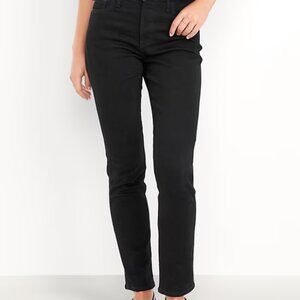 NWT Old Navy High-Rise Vintage Slim Secret-Smooth Pockets Black Size 4 Jeans